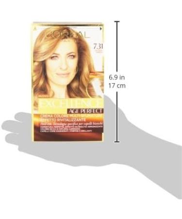 Set 6 EXCELLENCE Age Perfect 7.31 Amber Blonde Permanent Hair Color Tint - Buy Online on GoSupps.com