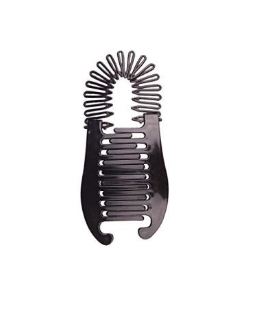 2pcs Black & Coffee Flexible Banana Clip Ponytail Holder Hair Comb Set - Buy Online on GoSupps.com