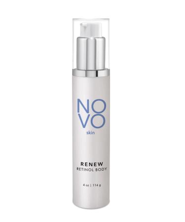 RENEW Retinol Body Lotion - Medical Grade - Anti-Aging Moisturizer - All Over Body Lotion for Face and Body with Retinol Hyaluronic Acid Vitamin E - 4 fl oz