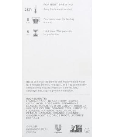 TAZO Wild Sweet Tea Bags - Orange - 20 Tea Bags - Buy Online on GoSupps.com