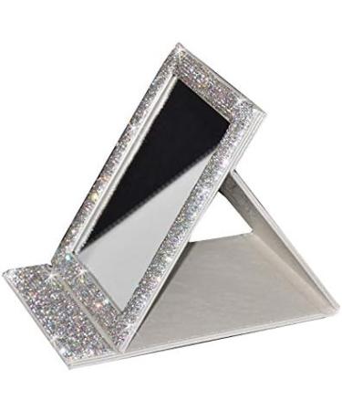 Bestbling Bling Portable Travel Vanity Mirror - Silver Makeup Mirror for Cosmetics Beauty - Buy Online on GoSupps.com