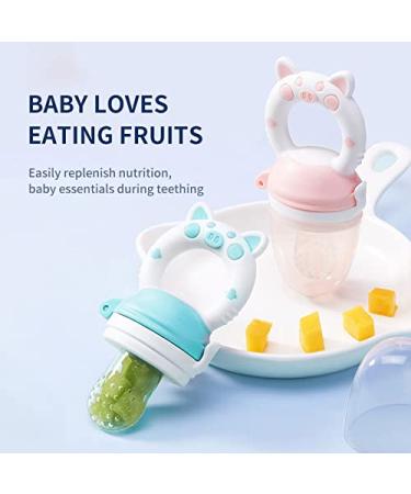 BPA-Free Baby Food Feeder & Teether - Best Teething Toy for Baby Teething Relief (Pink) - Buy Online on GoSupps.com