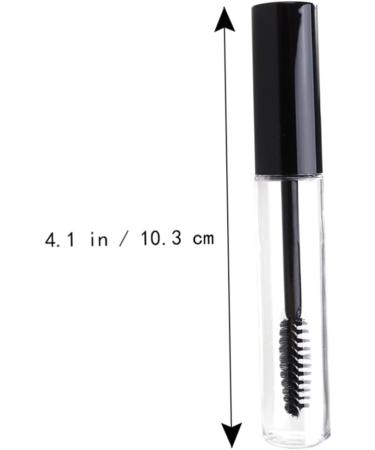 Healvian 5pcs Eyelash Brush Tube Empty Tube Makeup Brushes DIY Empty Mascara Tube Eyelash Cream Bottle Black - Buy Online on GoSupps.com