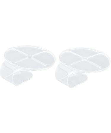 Aunmas Acrylic Cosmetic Mixing Palette - Highly Transparent Round Makeup Palette for Primer Eyeshadow Creams Powders and Nail Art - Buy Online on GoSupps.com