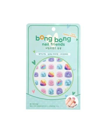 Premium Nail Wraps for Kids 6+ Yo | 30 Non-Toxic Nail Polish Stickers That Let Nails Breathe | Patented Micro Holes for Safe  Healthy Nails | Long Lasting Nail Stickers for Girls (Glitter Milky Way) 6+ yo Glitter Milky W...