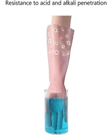 Lizusidtsy 3 Pairs Reusable Rubber Gloves Non-Slip Laundry Kitchen Gardening Household Gloves Easy to Use 42CM - Buy Online on GoSupps.com