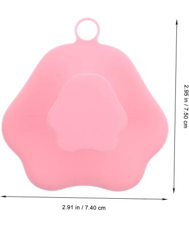 Angoily Silicone Cleansing Brush Handheld Face Scrubber Facial Cleaning Brush Facial Scrubber Exfoliator Manual Exfoliating Brush Blackheads Removing Scrubber Mat Frosted Pink Silica Gel - Buy Online on GoSupps.com