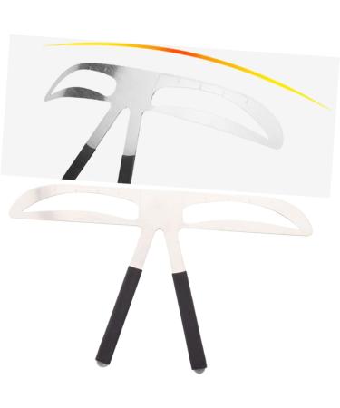 Baluue 2pcs Three-point Eyebrow Ruler Eyebrow Stencil Kit Women Eyebrow Ruler Eyebrow Drawing Tool Caliper mediumx2pcs As Shownx2pcs - Buy Online on GoSupps.com