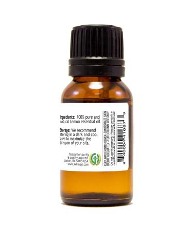 Lemon 1/2 fl oz (15 ml) Glass Bottle 100% Pure Essential Oil - GreenHealth - Buy Online on GoSupps.com