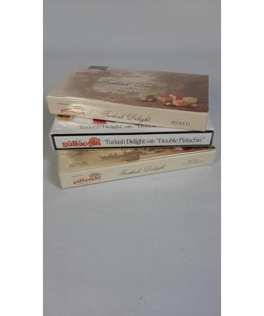 Gulluoglu Assorted Turkish Delight Candy Gift Set 250gr (pack of 3) daily fresh shipment from Istanbul/Turkey - Buy Online on GoSupps.com