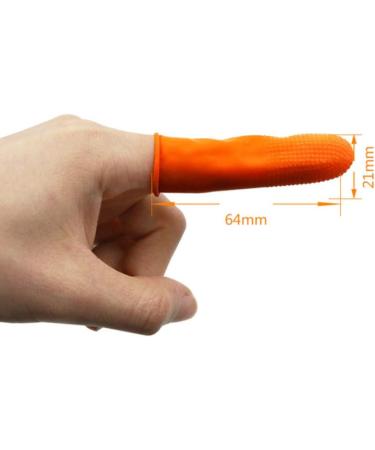 100pcs Anti-Slip Latex Finger Protectors - Portable Tips & Caps for Ultimate Comfort & Protection - Buy Online on GoSupps.com
