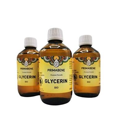 Primabene Glycerin Organic 99% - purely plant-based vegan (1 x 250 ml) 250 ml (1 pack)