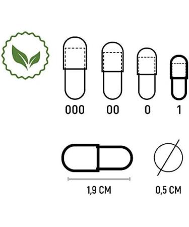 1000 Capsules | HPMC Size 1 | Transparent Vegan Vegetarian | No Pre-Opening Needed (1000) - Buy Online on GoSupps.com