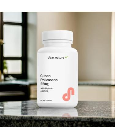 Dear Nature Cuban Policosanol 25mg 90 Vegetable Capsules (Pack of 2) - Buy Online on GoSupps.com