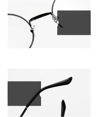 Round Blue Light Blocking Readers | Anti-Glare Presbyopic Glasses +0.00 | Stylish Flat Light Mirror Frame - Buy Online on GoSupps.com