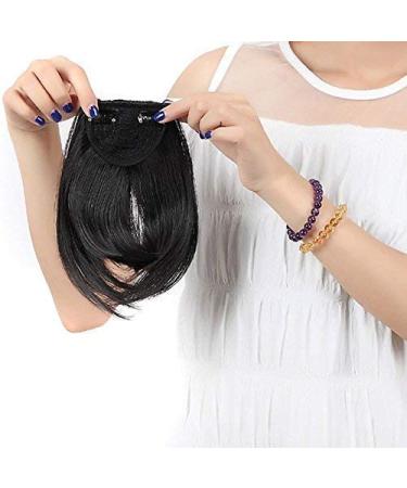 SEGO Clip-in Pony Hairpiece Extensions - Natural Black Fringe Bangs One Piece Hair Extension | Realistic Look for Effortless Style - Buy Online on GoSupps.com