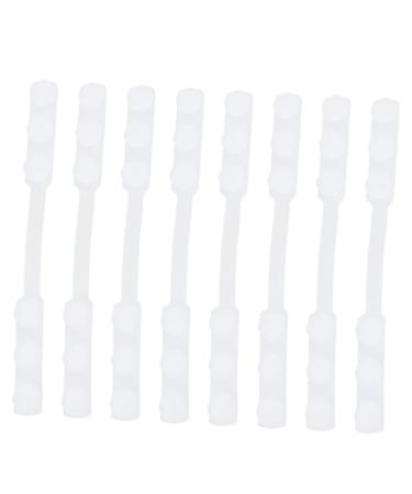 Gatuida 8st earring ear cord extension buckle Handrot protection the white facial rod straps Tailing tapes Mask hooks Mask hearing protection connect headband belt white
