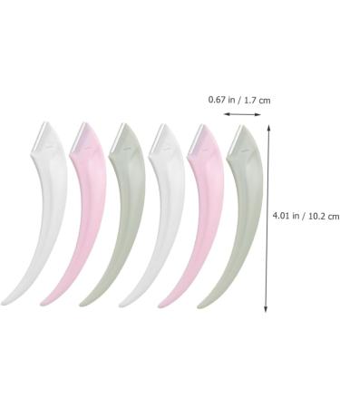 Minkissy 6-Piece Meniscus Anti-Scratch Eyebrow Trimmer & Care Tools Set - Precision Hair Edge Brush & Dermaplaning Artifact for Flawless Eyebrows - Buy Online on GoSupps.com