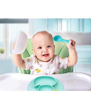Qshare Toddler Plates - BPA-Free Silicone Suction Plate for Kids - Dishwasher & Microwave Safe - PigPink/DuckCyan - Buy Online on GoSupps.com