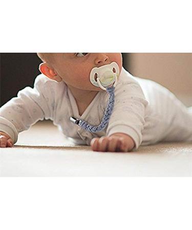 Buy EXQUILEG 4Pcs Pacifier Strap Clips - Cotton Pacifier Chain with Stainless Steel Clamps for Unisex Babies - Secure & Stylish Baby Accessories - Buy Online on GoSupps.com