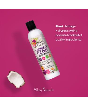 Alikay Naturals Caribbean Coconut Milk Conditioner 8oz - Nourishing Hair Care for All Hair Types | Shop Internationally - Buy Online on GoSupps.com