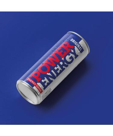 Power Energy Original | 24 x 250ml cans | Great taste with 100% natural ingredients | Caffeine Taurine B6 and B12 - Buy Online on GoSupps.com