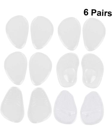 FOMIYES 6 Pairs Heeled Shoes Pad - Cushioned Insoles for Plantar Support & Comfort | Forefoot & Arch Relief for Heels - Buy Online on GoSupps.com