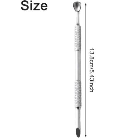 Double-end Durable Cleaner Safe Stain Steel Portable Cuticle Pusher(A) - Buy Online on GoSupps.com