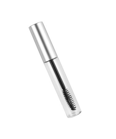Outanaya 5pcs Eyelash Tube Empty Tube for Eyelash Mascara Tube 10ml Empty Eyelashes Bottle Eyelash Sub Tube 1 g (Pack of 1) Silver