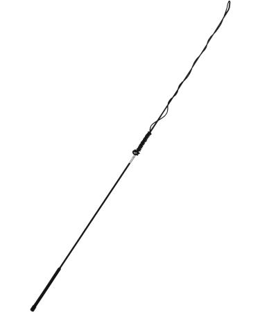 Horse Lunge Whip & Training Stick - 5.9ft with Detachable 6.3ft Drop - Ideal for Dogs and Horses - Black Color - Buy Online on GoSupps.com