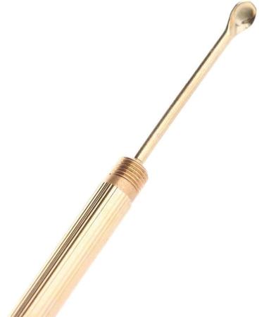 Gold Folding Copper Ear Wax Removal Tool | Portable Ear Cleaner Spoon with Key Ring | Best Ear Wax Removal Supplies for Beauty & Personal Care - Buy Online on GoSupps.com