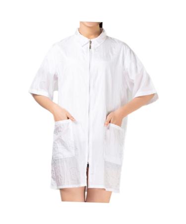 FRCOLOR Clothing Hair Dye Salon Cape Apron Short Sleeve Coat Bag Actual Women's Jackets Women's Shirts Man Hair Dye Clothing Hair Dye Short Sleeve Long Sleeve Shirt Aaron