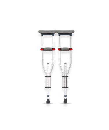 Crutches Fracture Underarm Telescopic Crutches Ankle Anti-Slip Cane Walking Aid for Young People with Injuries Smooth Sailing