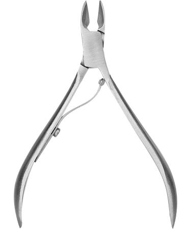 Silver Stainless Steel Nail Dead Skin Clipper with Beveled Mouth for Easy Cuticle and Hangnail Trimming Professional Manicure Pedicure Tool for Nail Art Salon and Home - Buy Online on GoSupps.com