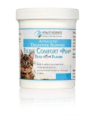 Vitality Science - Feline Comfort Plus, Extra Drying Digestive Aid, GI Support Helps with Vomiting and Diarrhea, 100% Additive Free Seafood Small