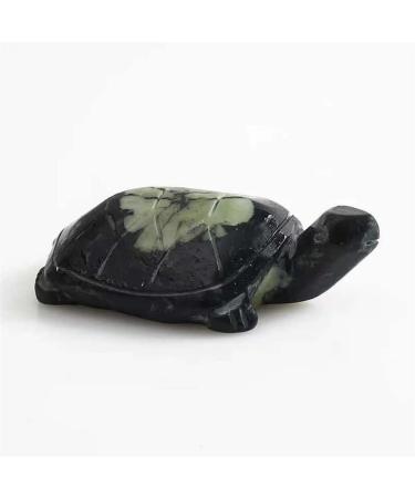 1pc 2.5 inches Natural Turtle Crafts Carved Gem Reiki Crystal Animals Beautiful Natural Crystal Stone ERTEYIN