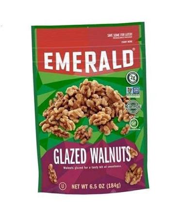 Emerald Glazed Walnuts 6.5 Ounce ( 2 Pack) 6.5 Ounce (Pack of 2)