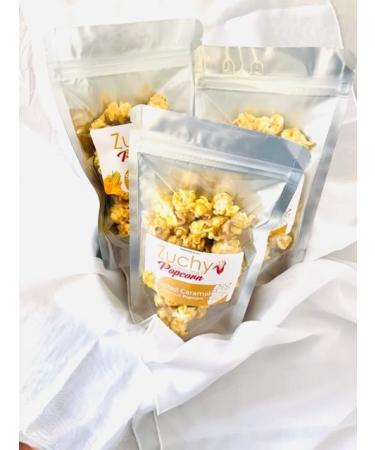 Zuchy Gourmet Popcorn - Bundle Pack of 2. Salted Caramel Gourmet Popcorn. Gluten & GMO free. Suitable for Vegetarians. Natural Ingredients. Air-popped. - Buy Online on GoSupps.com