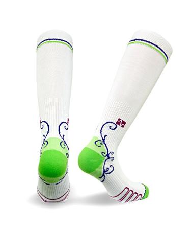 Eurosock womens Performance Compression Socks Small White