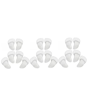 GLEAVI 9 Pairs Heel Massage Pads Shoe Grips Insoles for Heels Orthotic Heel Pads High Heel Metatarsal Pad Silicone Metatarsal Pads High Heel Cushion Clear Jel Arch Support Foot
