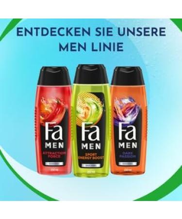 handle Fa MEN Sport Double Power Power Boost Body & Hair 3 x 250 ml 3in1 formula for body hair and face activate your body mind and senses with the refreshing scent of Guarana & ginseng - Buy Online on GoSupps.com