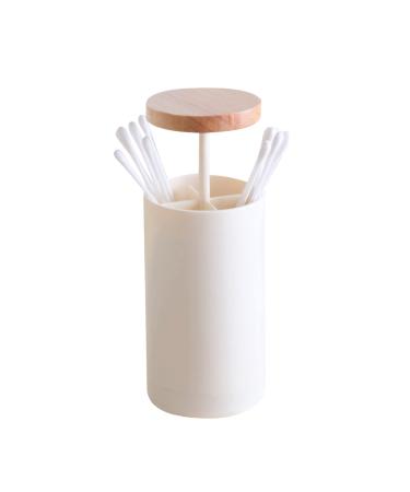 Cotton swabs container cotton swab donor cotton cotton pads container box cotton swab box bamboo toothpick holder donor automatic pop-up toothpick donor for toothpicks cotton swabs