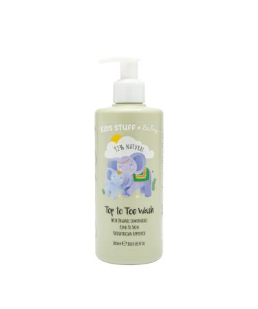 Kids Stuff Baby | Top to Toe Wash 300ml | Natural Ingredients | Organic Lemongrass Oil | Dermatologically & Paediatrician Approved | Kind to Sensitive Skin | Vegan | Cruelty-Free