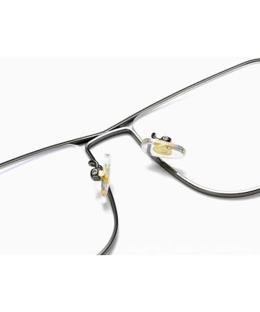 Zhuyiqz Anti-Blue Light Reading Glasses - Oversized Flat Lens Golden Color +300 Strength | Fashionable Computer Reader Eyewear - Buy Online on GoSupps.com