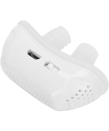 Electric Anti Snoring Device - USB Silicone Nasal Dilator Nose Clip for Snoring Solution and Improved Sleep - White - Buy Online on GoSupps.com