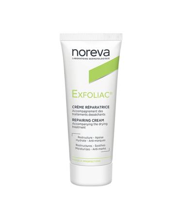 Noreva Repairing Cream 40ml - Noreva Exfoliac Crema Riparatrice for Skin Exfoliation and Repairing Sensitive Acne-prone Skin