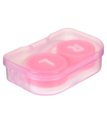 Lentil storage container contact lens container mini box container square mini contact lens container with mirror women colored contact lenses box eyes contact lens tank nice R roze