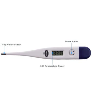 Digital Vets Thermometer For Pet Owners of Dogs Cats Horses Animals With FREE Veterinary Hobday's Spec Chart - Buy Online on GoSupps.com