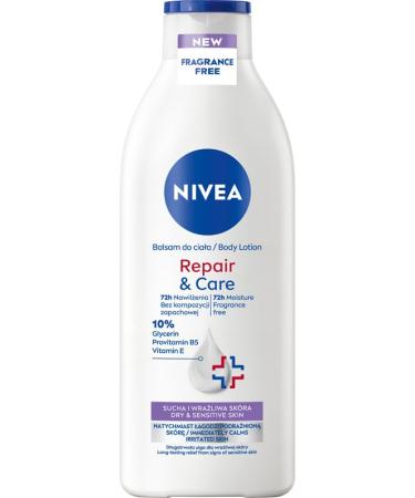 NIVEA NIVEA Repair & Care Sensitive Body Lotion for Sensitive Skin Moisturizing and Protecting Odourless 400ml