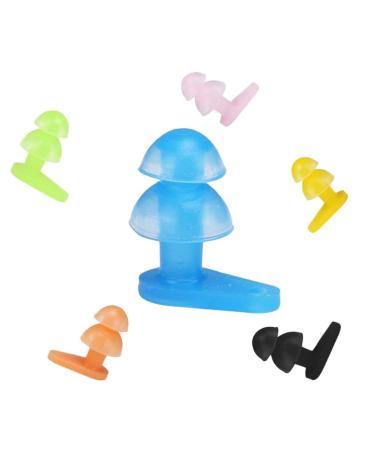6 Pairs Ear Plugs for Noise Reduction Silicone Water Protection Swimming earplug Soft Noise Cancelling Ear Plugs Child Flexible Mushroom Ear Plugs